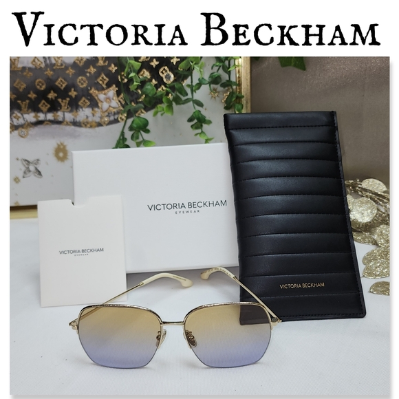 NWOT Victoria Beckham VB214SA Sunglasses With Box, Paperwork And Case